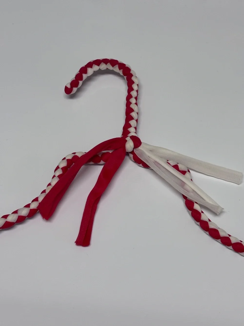 4 Ribbon Fabric Braided Hangers Vintage Blue Pink Red Closet Decor Grandmacore
